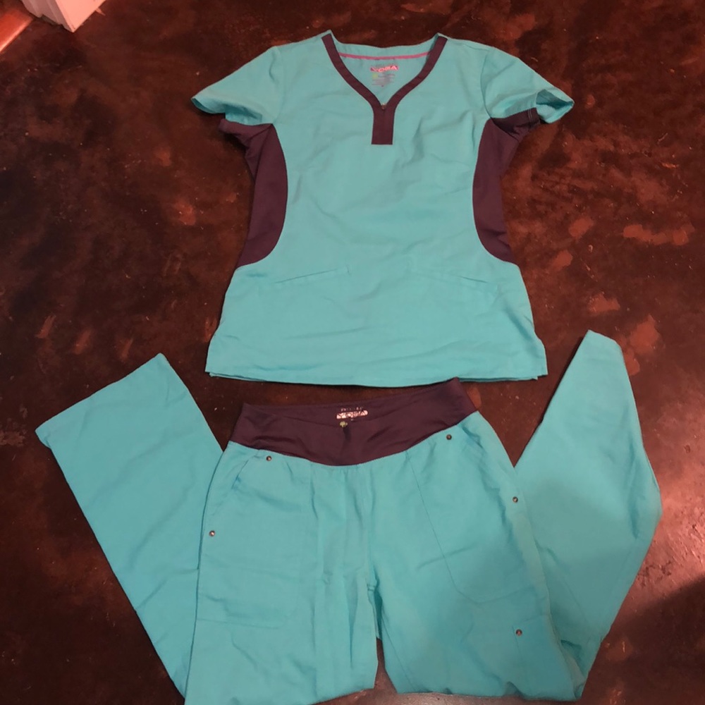 Purple Label Yoga scrub set
